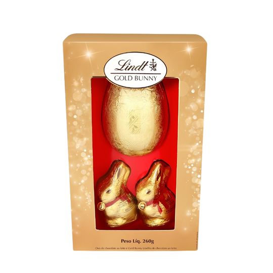 Ovo Lindt Gold Bunny Luxury ao Leite 260g